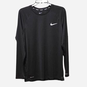 Nike Men's Black Long Sleeve Performance Tee